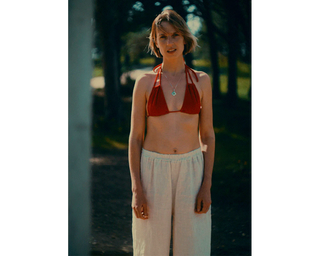 Geranium / Low Versatile Bikini Top