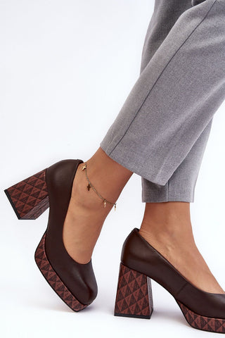 Block Heel Pumps | Spago Fashion