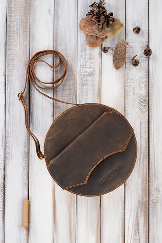 Natural Leather Bag | Spago Fashion