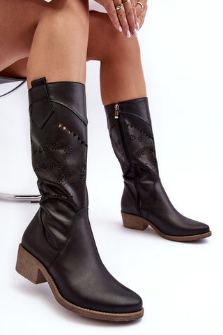 Open-Work Boots | Spago Fashion