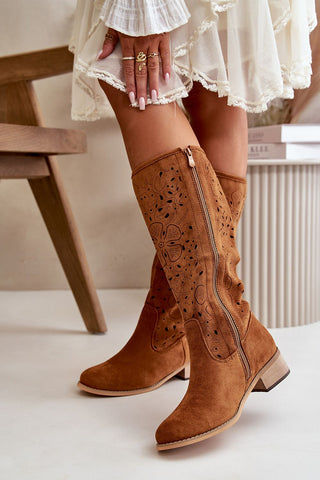 Open-Work Boots | Spago Fashion