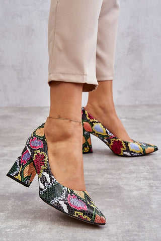 Block Heel Pumps | Spago Fashion