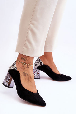 Block Heel Pumps | Spago Fashion