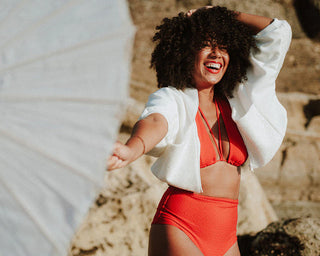 Geranium / Versatile Bikini Top