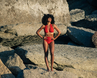 Geranium / Versatile Bikini Top