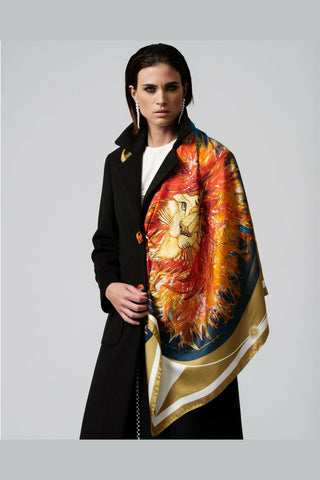 J'ESSENTIA_ The gold lion scarf - jennifer puzzo