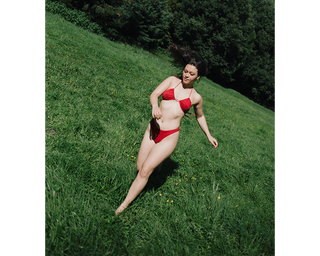 Geranium / Low Versatile Bikini Top