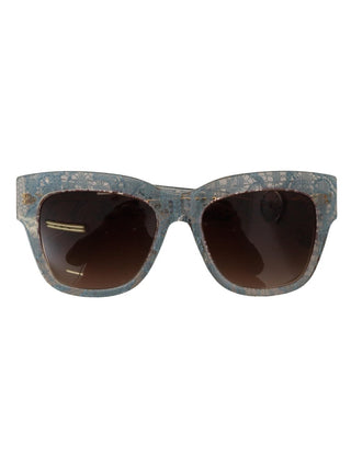 Dolce & Gabbana Blue Lace Acetate Crystal Butterfly DG4231 Sunglasses