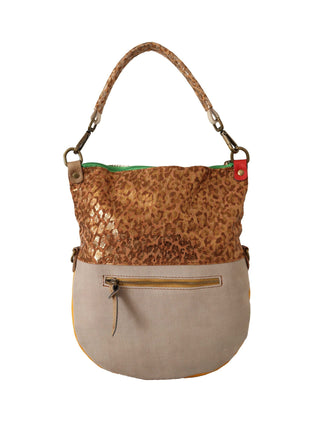 EBARRITO Multicolor Genuine Leather Shoulder Strap Tote Women Handbag
