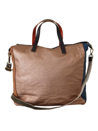 EBARRITO Multicolor Genuine Leather Shoulder Strap Women Tote Bag