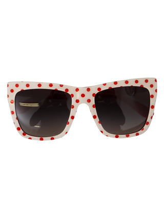 Dolce & Gabbana White Red Polka Dots Acetate DG4228 Sunglasses