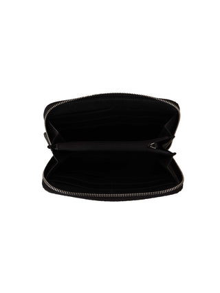 Gucci Black Wallet Microguccissima Leather Zipper wallet