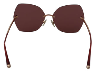 Dolce & Gabbana Red Gold DG2204 Butterfly Logo Women Eyewear Sunglasses