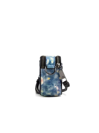Marc Jacobs The Snapshot bag Watercolor Blue Printed Leather Shoulder Bag Purse