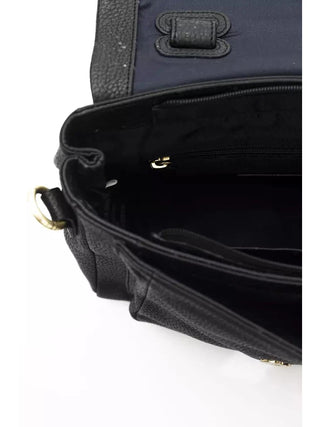 La Martina Black COW Leather Crossbody Bag