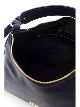 Baldinini Trend Elegant Blue Shoulder Bag with Golden Accents