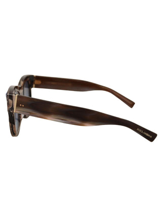 Dolce & Gabbana Brown Blue Gradient Lenses Eyewear Sunglasses