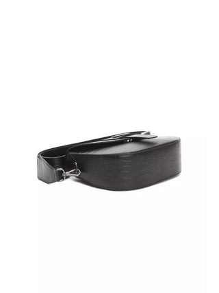 Pompei Donatella Black Leather Crossbody Bag
