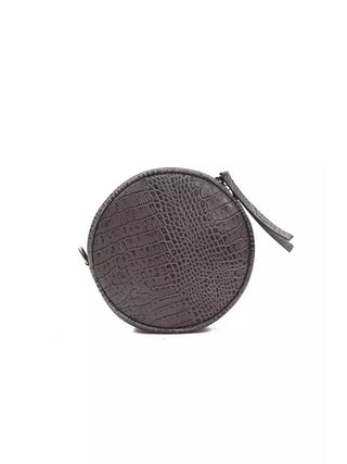 Pompei Donatella Gray Leather Crossbody Bag