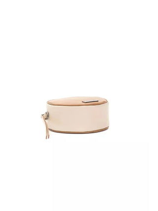 Pompei Donatella Elegant Small Oval Leather Crossbody Bag
